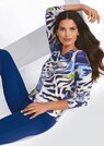 Langarm-Shirt mit farbenfrohem Animal-Print thumbnail 2