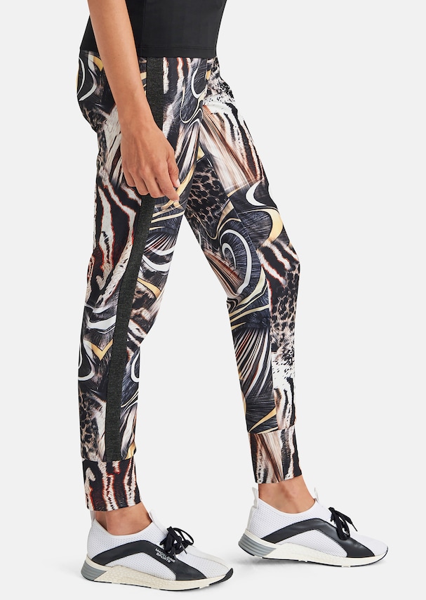Jogg trousers with abstract animal print 3