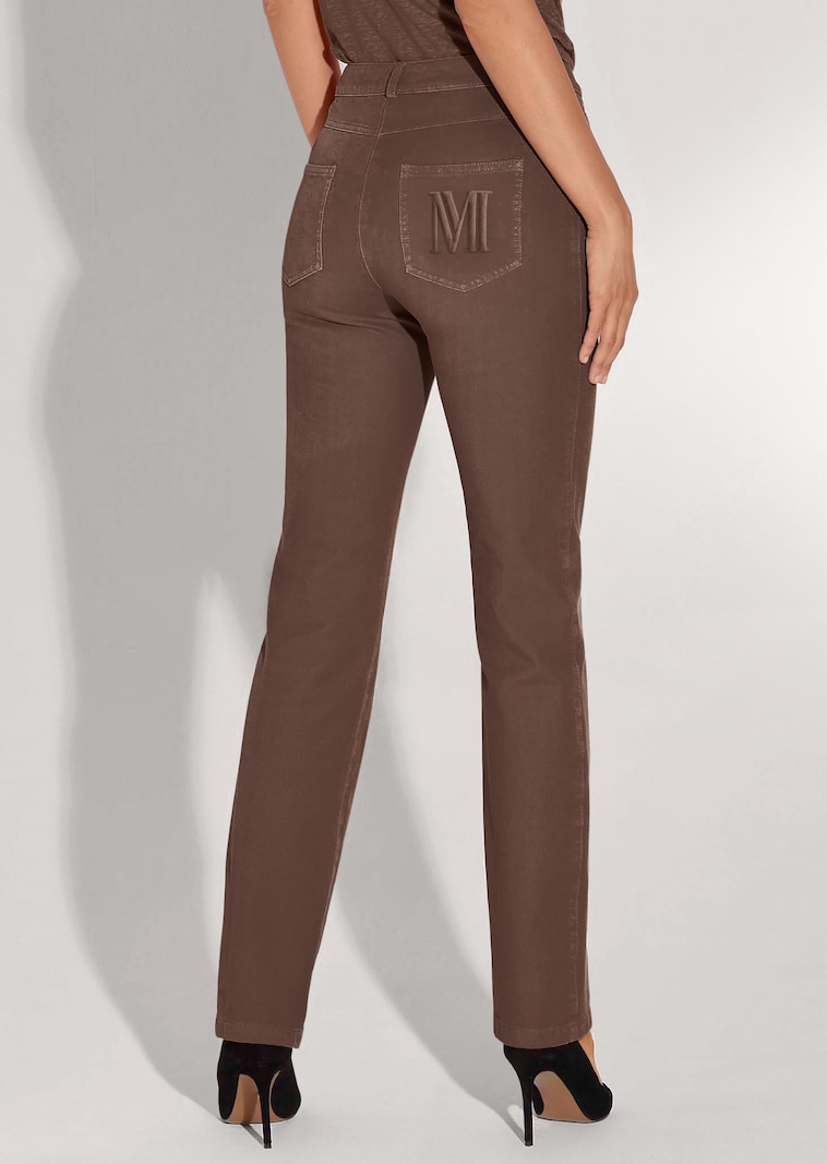 M-Jeans in gerader Form mit Logo-Stickerei