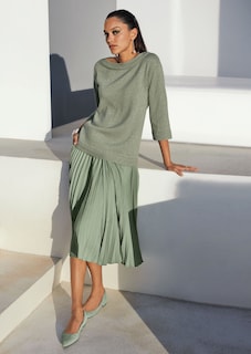 Plisseerock in Midi-Länge thumbnail 2