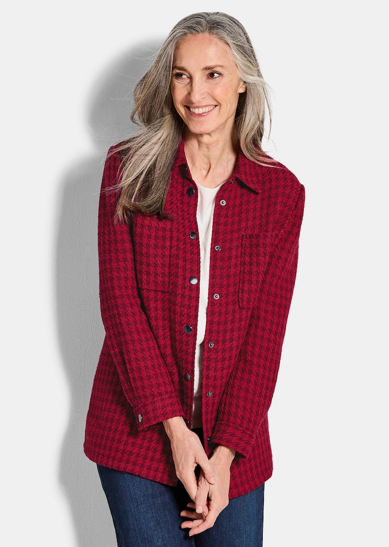 Hemdjacke aus Bouclé