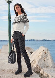 Norweger-Pullover mit Fransen thumbnail 7