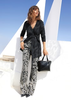 Cardigan made from ribbon yarn thumbnail 7