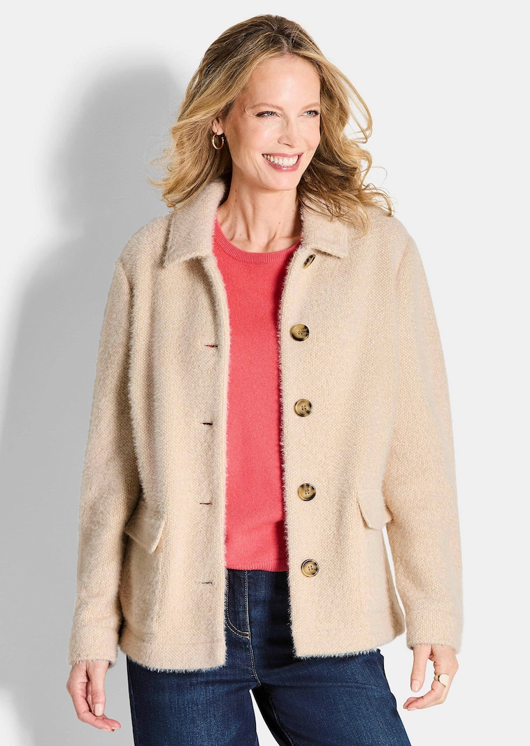 Jasje van zacht materiaal met Lurex