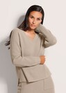 Langarm-Pullover mit V-Ausschnitt thumbnail 1