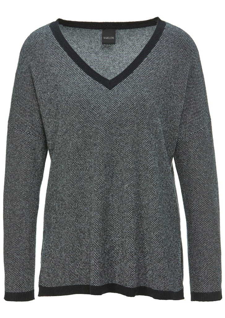 Jacquard jumper made from sustainable cashmere wool