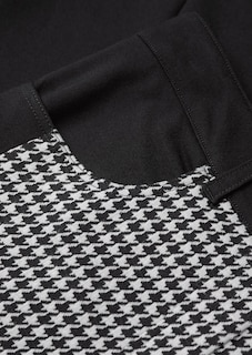 Formstabile Jerseyhose in trendigem Materialmix thumbnail 4