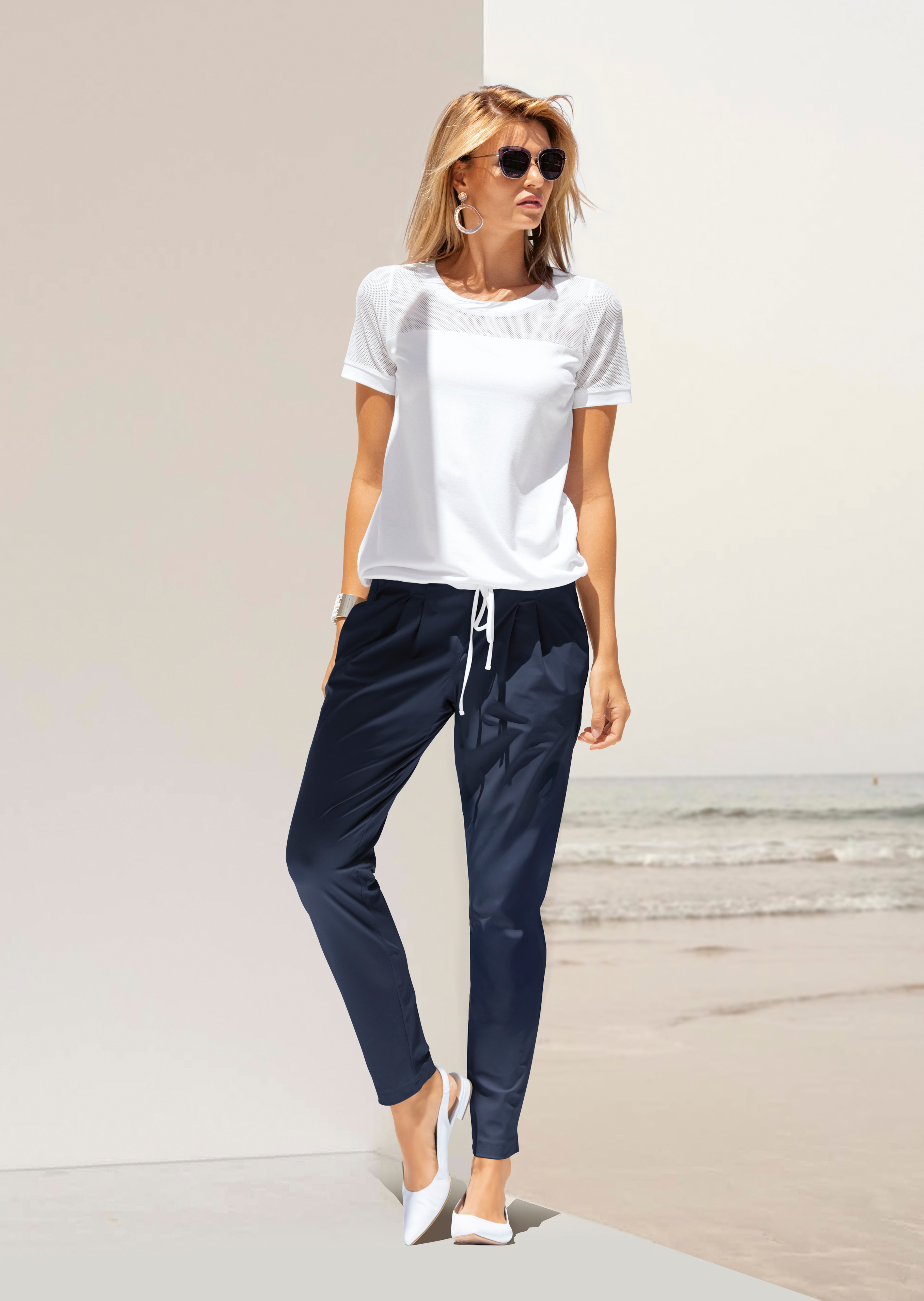 Shirt with mesh details