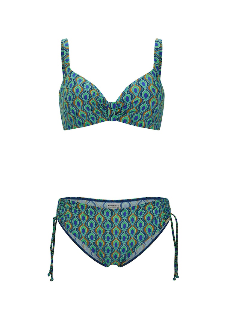 Bikini mit femininen Raffungen