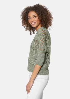 Ajour Strick Pullover mit Alpaka-Anteil thumbnail 4