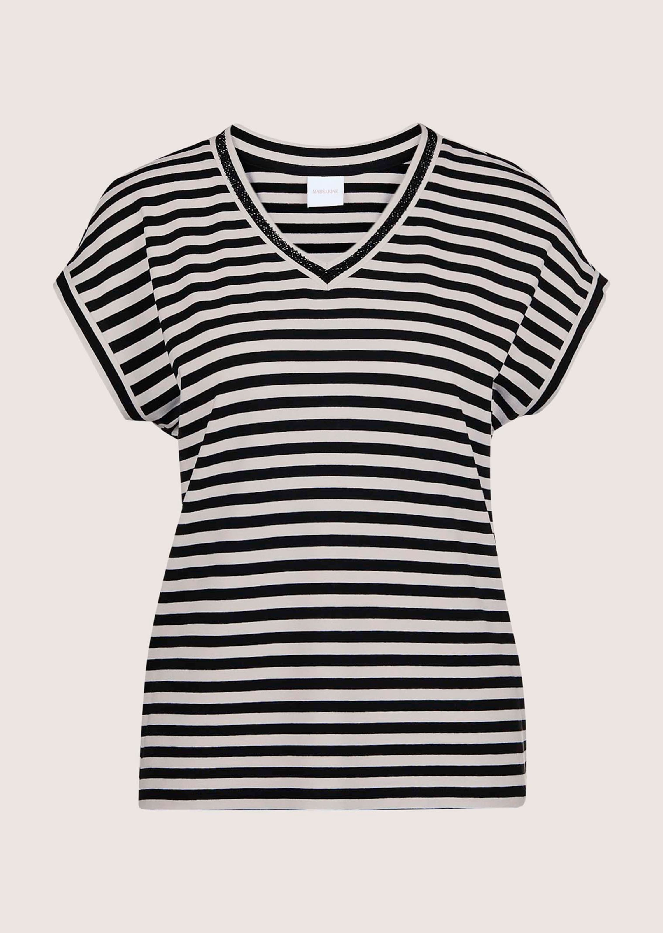 V-Shirt mit Glanz-Akzent