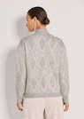 Glitzernder Pullover mit Rauten-Muster thumbnail 3