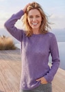 Weicher Ajourpullover mit Glanzgarn thumbnail 7