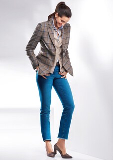 Jean avec franges fines au bas des jambes thumbnail 7