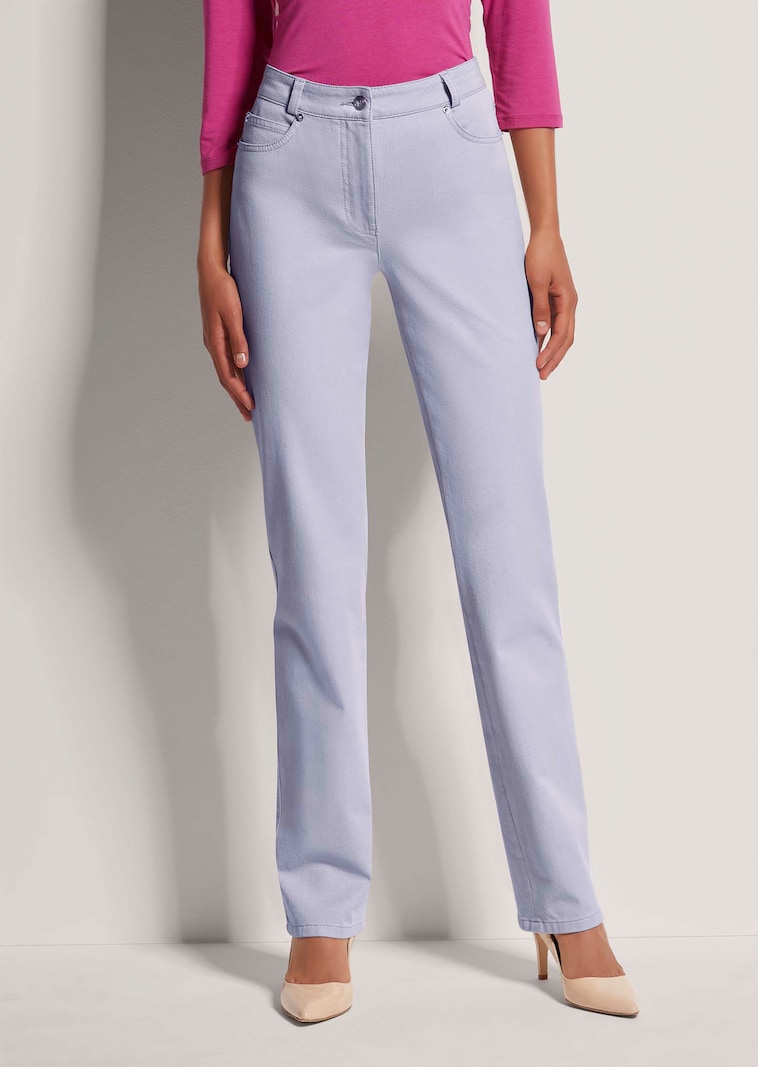 M-jeans in recht model met logo-borduursel