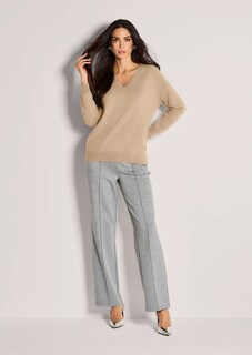 V-Pullover aus reinem Kaschmir thumbnail 2