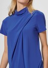 Ärmellose Bluse in Wickel-Optik thumbnail 5