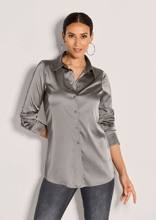 Zart schimmernde Hemdbluse thumbnail 1