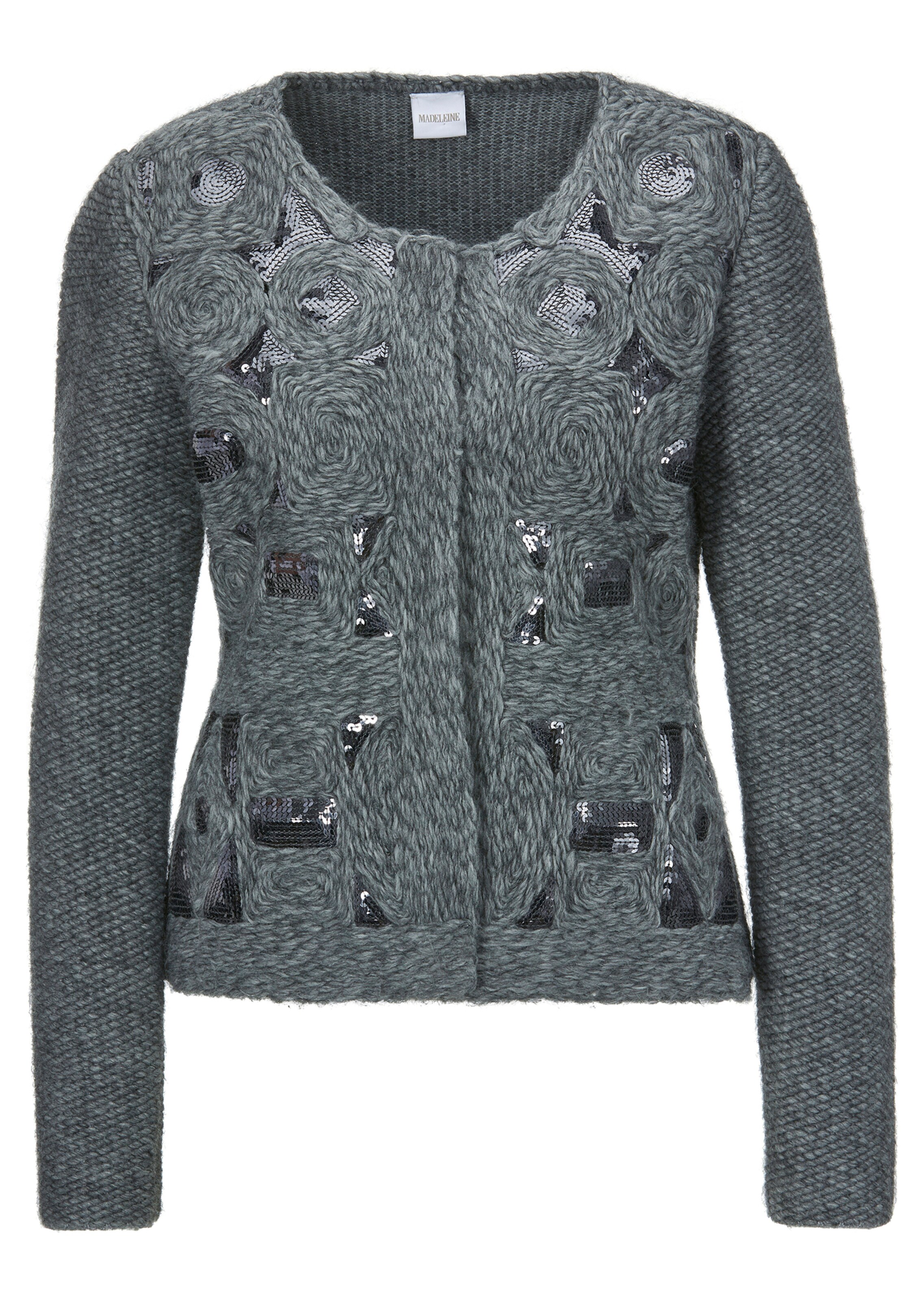 Strickjacke mit funkelnden Pailletten