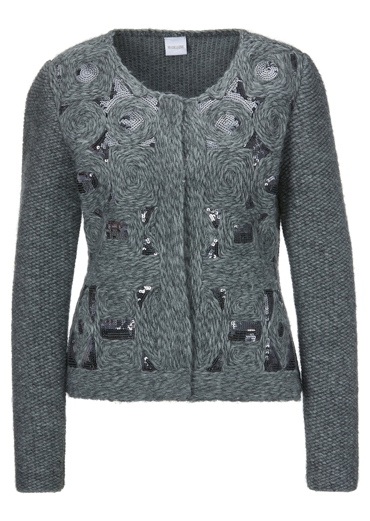 Cardigan with sparkling sequins