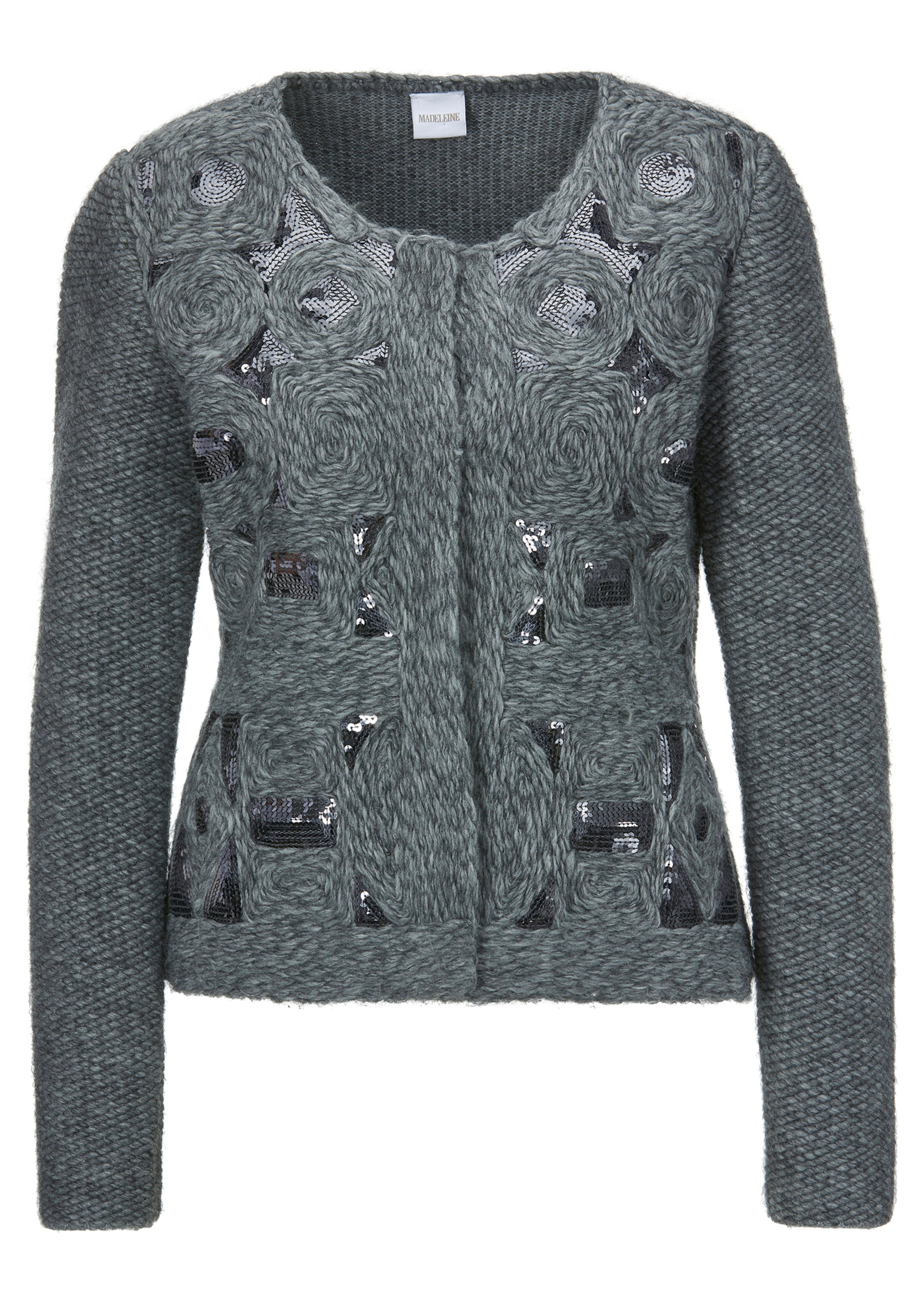 Strickjacke mit funkelnden Pailletten