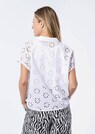 Kurzarm Bluse mit Loch-Muster thumbnail 3