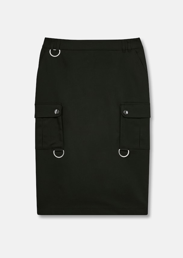 Slim skirt in cargo style 5