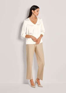 Blusenshirt aus Seidenstretch mit V-Ausschnitt thumbnail 2