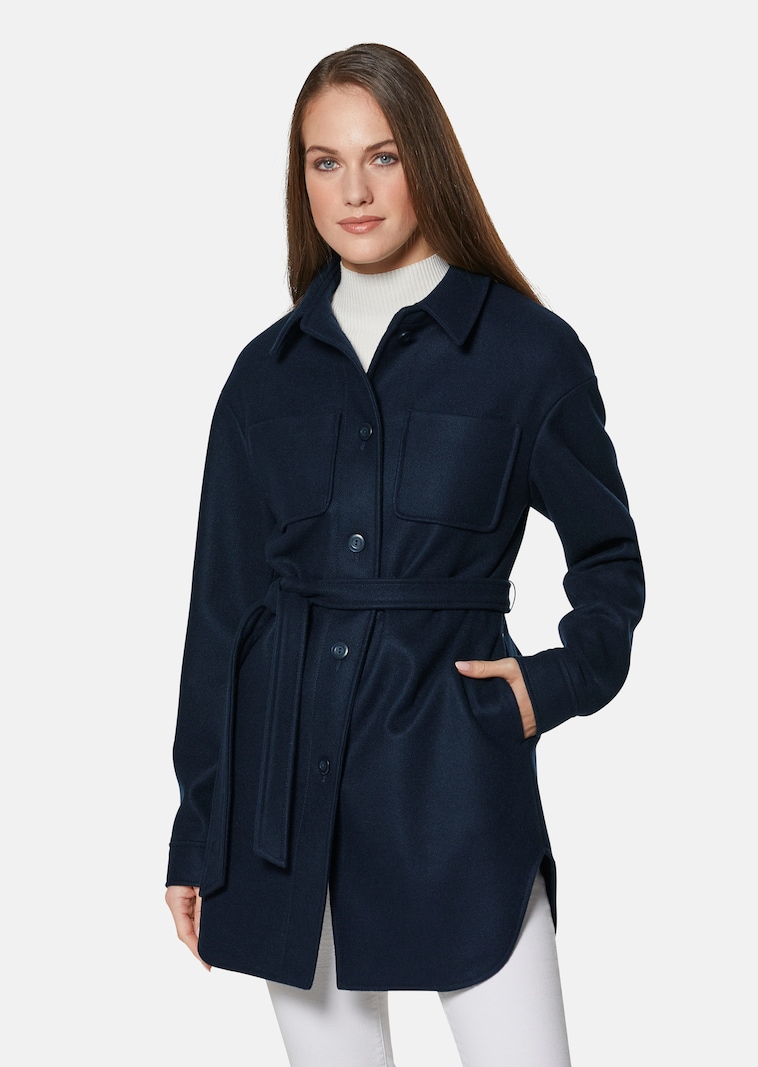 Hemdjacke mit Bindegürtel
