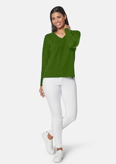 V-neck cashmere jumper thumbnail 2