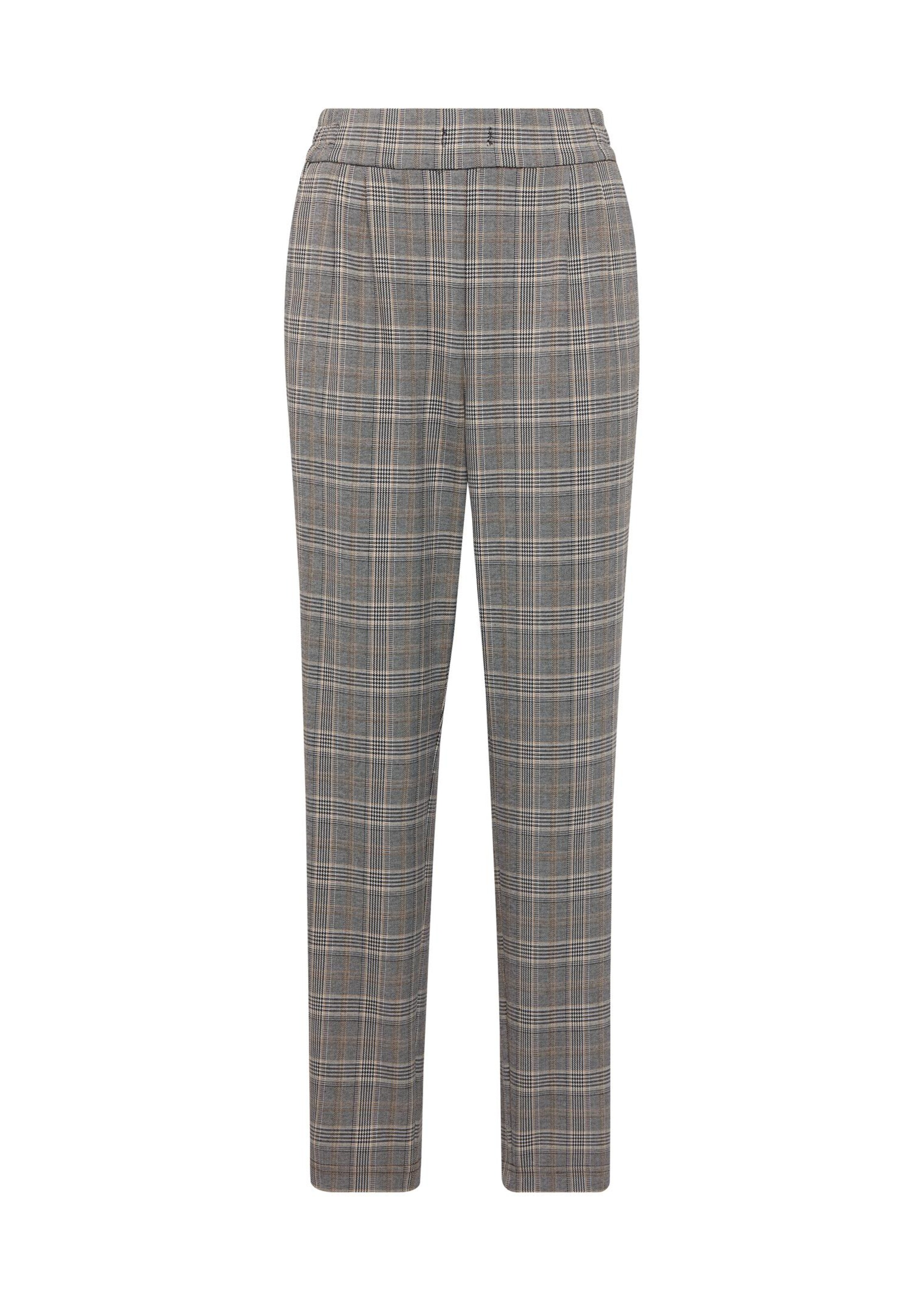 Pantalon à motif prince-de-galles - gris / camel / à motifs - Gr. 20 de Goldner Fashion