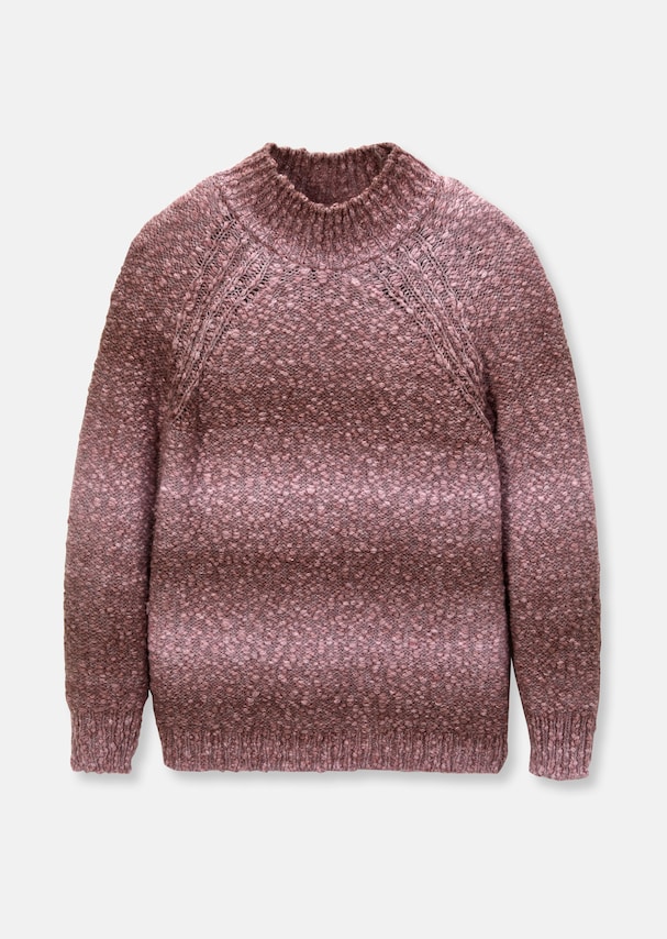Stand-up collar jumper with sophisticated colour gradient 5