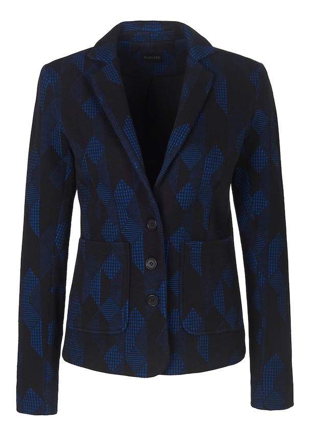 Jersey blazer in a two-tone look 5