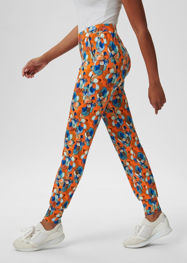 Yoga trousers with floral print 3
