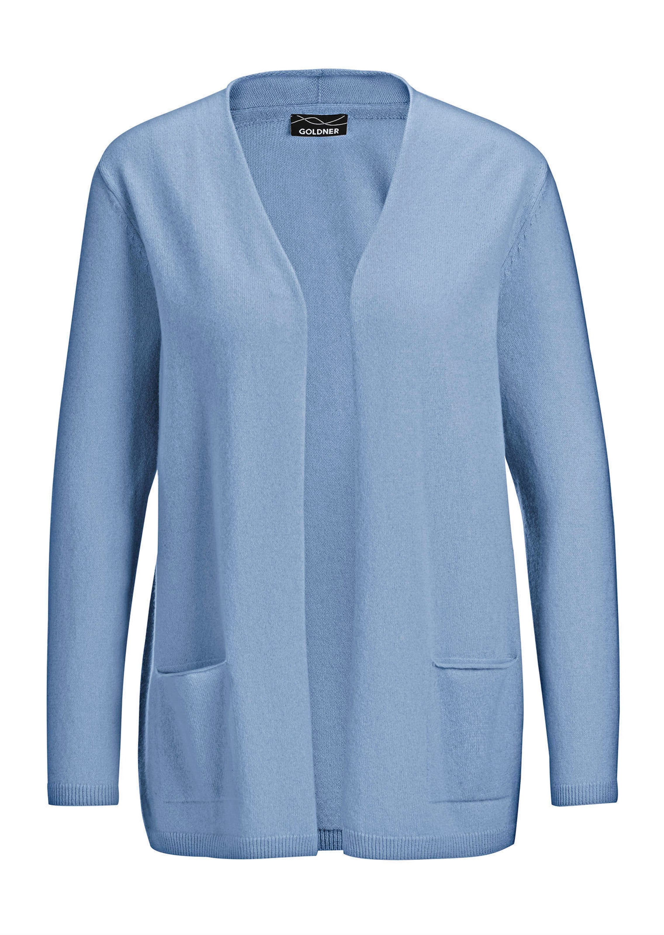 Kaschmir-Longstrickjacke