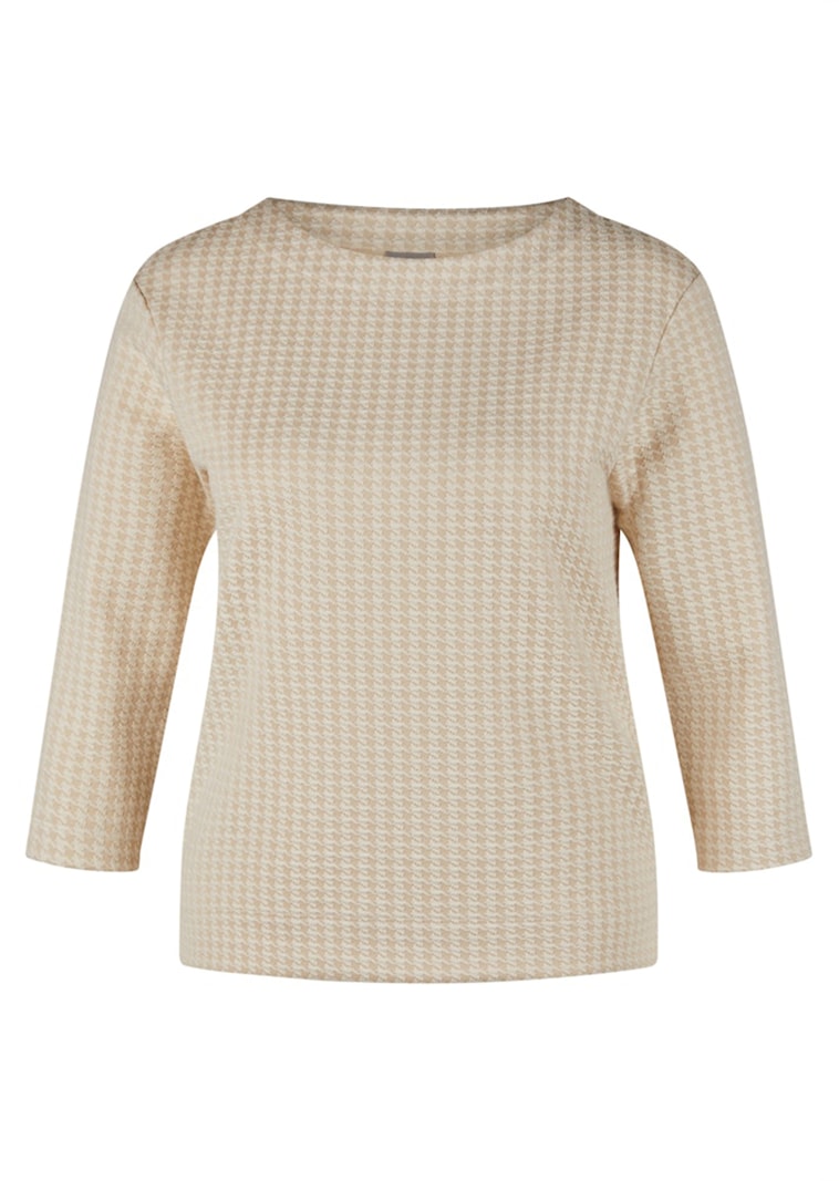 Shirt mit Hahnentrittmuster