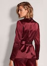 Blazer chic en satin avec lien à nouer thumbnail 3