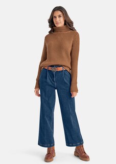 Nachhaltige Wide Leg-Jeans mit Bundfalten thumbnail 2