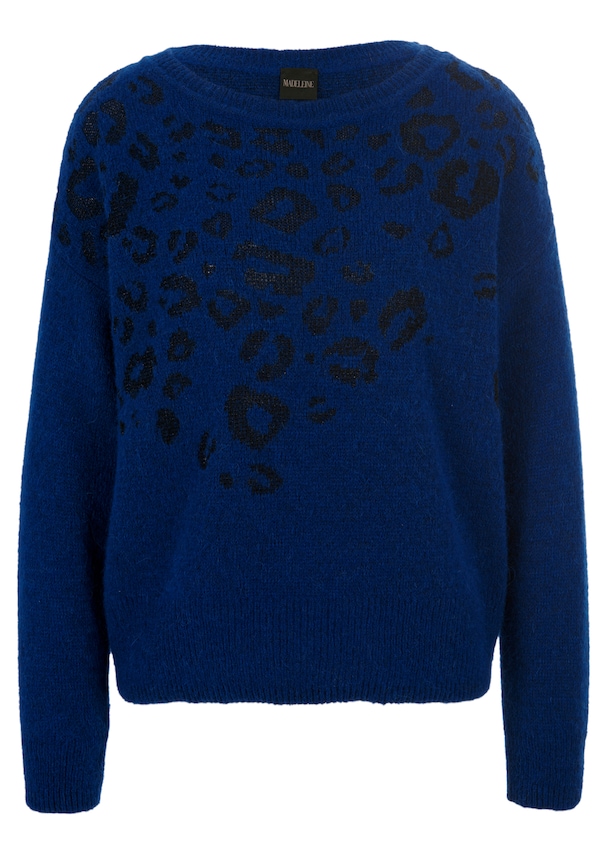 Jacquard jumper with sheen 5
