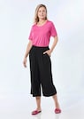 Pantalon à ceinture extensible et élément décoratif thumbnail 2