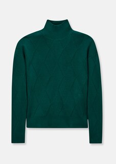 Der Stehkragen-Pullover mit Rautenmuster thumbnail 6