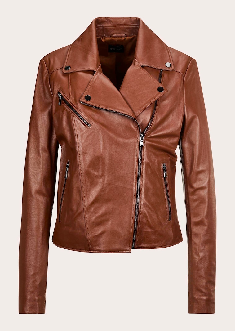 Lederjacke im Biker-Style