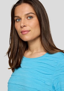 Jersey-Shirt mit Wellenmuster thumbnail 4