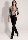 Beschichtete Slim-Jeans mit Schmucknieten thumbnail 2