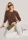 Flauschige Strickjacke mit Wabenstruktur thumbnail 4