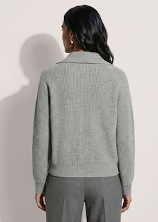 Tricot jasje in blousonstijl met 2-wegritssluiting thumbnail 3