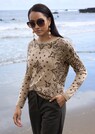 Kaschmir-Pullover mit Paisley-Muster thumbnail 1