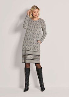 Schmales Kleid mit geometrischem Print thumbnail 1