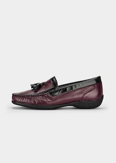 Leren mocassins met decoratief kwastje thumbnail 4