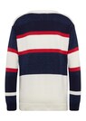 Softweicher Ringelpullover mit Knopfdetails thumbnail 4